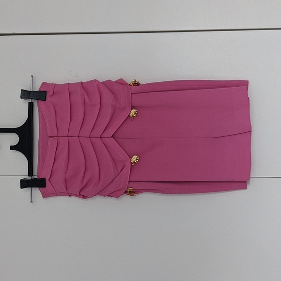 Hot Pink High Waisted Pencil Skirt - Picture 5 of 14